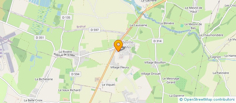 localisation de l'entreprise MONSIEUR JEREMY PINARD à BREVILLE-SUR-MER