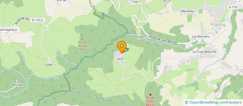 localisation de l'entreprise MONSIEUR JEREMY PINAY  PRALONG