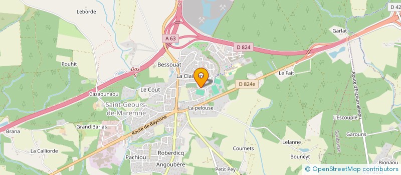 localisation de l'entreprise MONSIEUR JEREMY PINSOLLE  SAINT-VINCENT-DE-TYROSSE