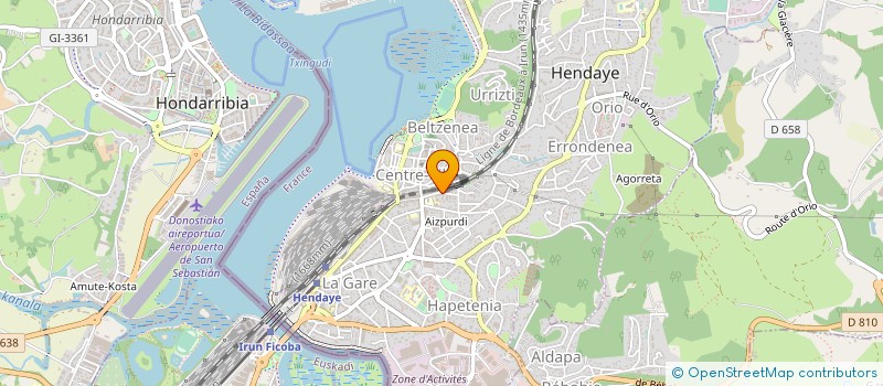 localisation de l'entreprise MONSIEUR JEREMY PINTO  HENDAYE