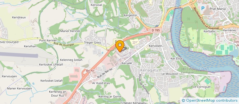 localisation de l'entreprise MONSIEUR JEREMY PITRES à QUIMPER