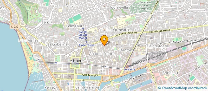 localisation de l'entreprise MONSIEUR JEREMY PLANTE à LE HAVRE