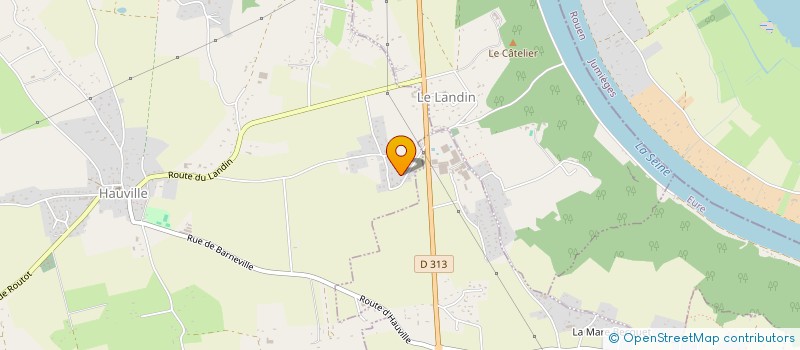 localisation de l'entreprise MONSIEUR JEREMY POCHON  HAUVILLE