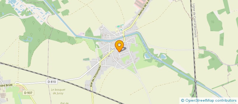 localisation de l'entreprise MONSIEUR JEREMY POETTE  JUSSY