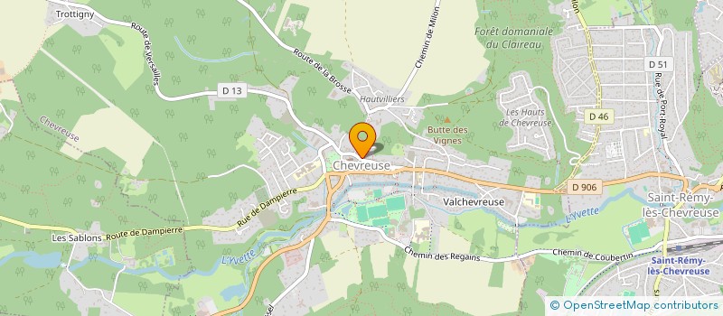 localisation de l'entreprise MONSIEUR JEREMY POMEL  CHEVREUSE