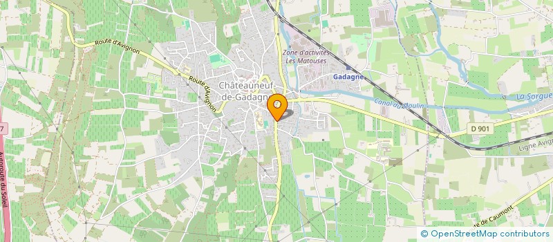 localisation de l'entreprise MONSIEUR JEREMY PONCE  CHATEAUNEUF-DE-GADAGNE