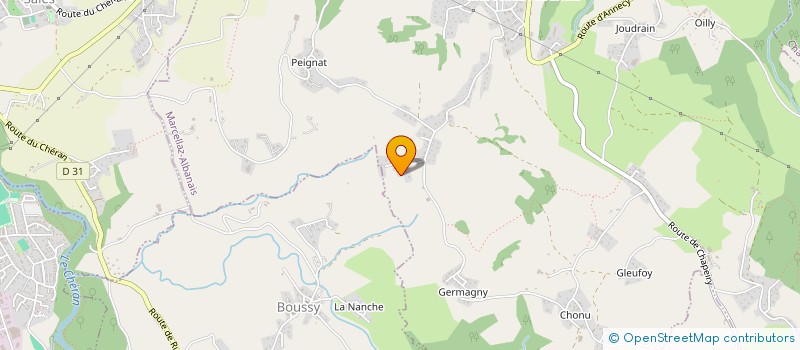 localisation de l'entreprise MONSIEUR JEREMY PORCHERON  MARCELLAZ-ALBANAIS