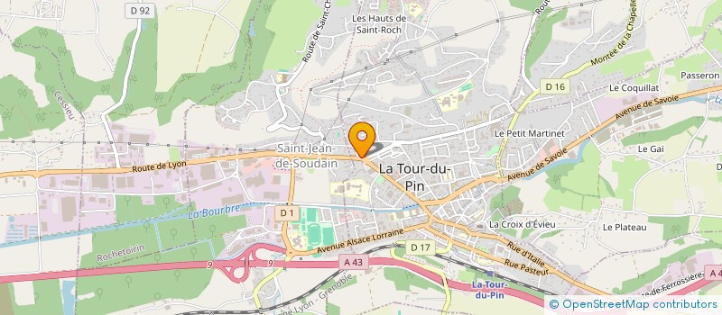 localisation de l'entreprise MONSIEUR JEREMY PORTHIER  LA TOUR-DU-PIN