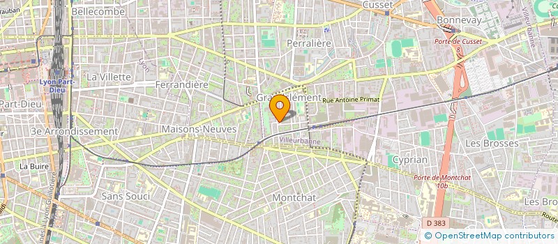 localisation de l'entreprise MONSIEUR JEREMY POTOCZNY  VILLEURBANNE