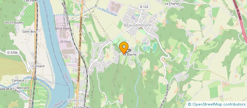 localisation de l'entreprise MONSIEUR JEREMY POUENARD  BEAUSEMBLANT