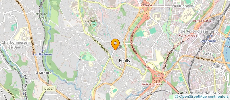 localisation de l'entreprise MONSIEUR JEREMY POULAIN  ECULLY