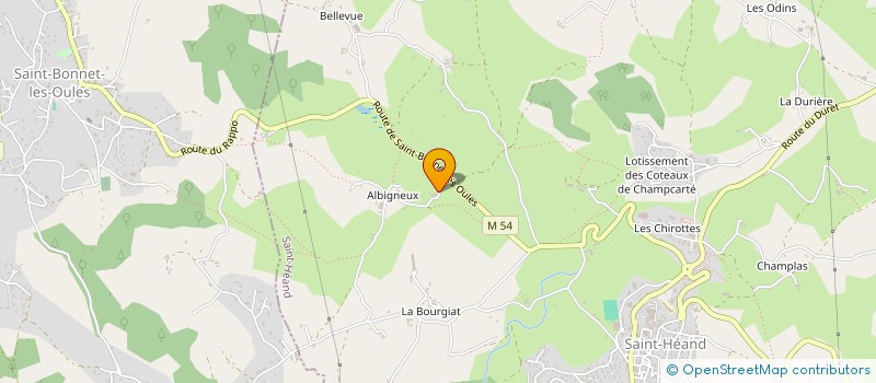 localisation de l'entreprise MONSIEUR JEREMY POYET  SAINT-HEAND