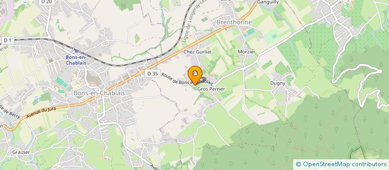 localisation de l'entreprise MONSIEUR JEREMY PRADEILLES  BRENTHONNE