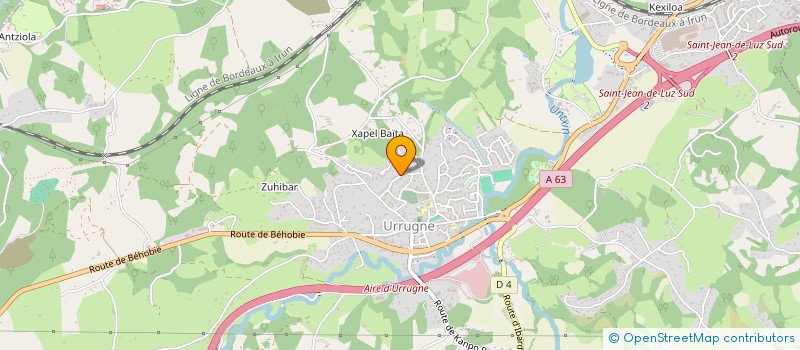 localisation de l'entreprise MONSIEUR JEREMY RABES  URRUGNE