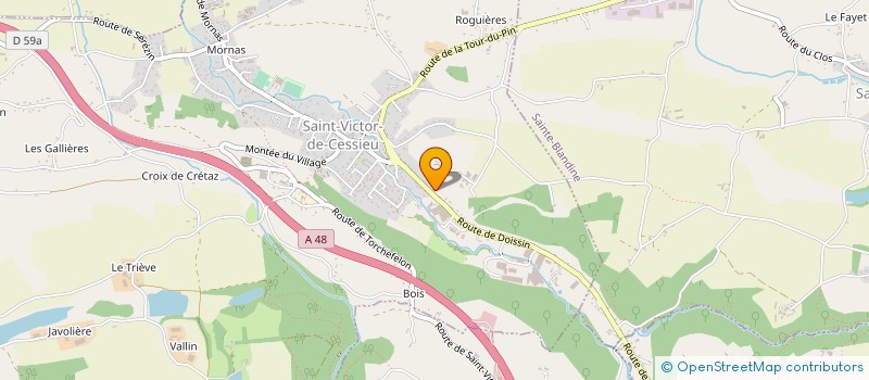 localisation de l'entreprise MONSIEUR JEREMY RABILLOUD  SAINT-VICTOR-DE-CESSIEU