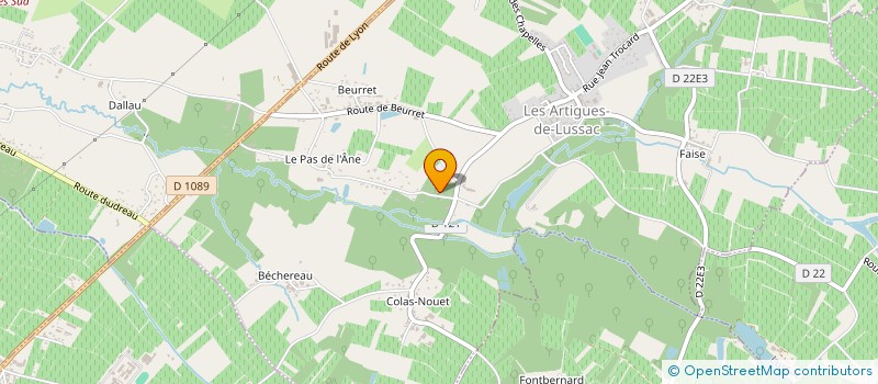 localisation de l'entreprise MONSIEUR JEREMY RAMBAUD à LUSSAC