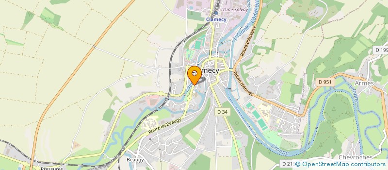 localisation de l'entreprise MONSIEUR JEREMY RAMEAU à CLAMECY