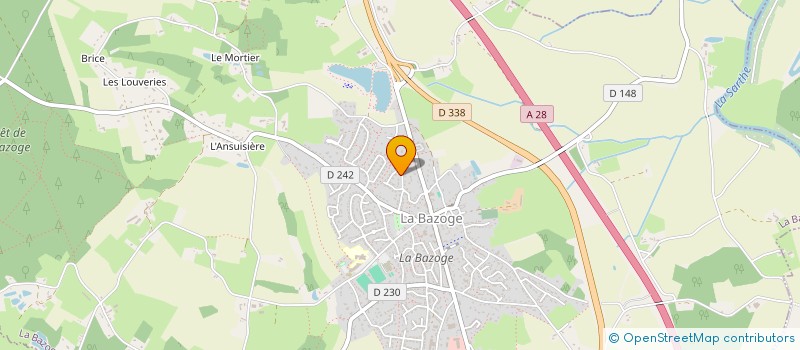 localisation de l'entreprise MONSIEUR JEREMY REGNIER  LA BAZOGE