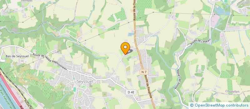 localisation de l'entreprise MONSIEUR JEREMY RENEVIER  SEYSSUEL