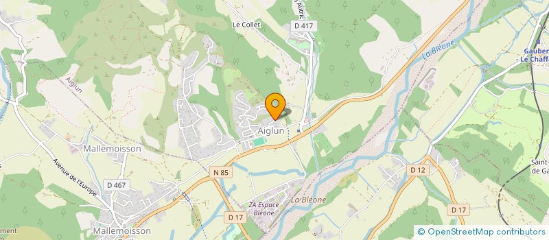 localisation de l'entreprise MONSIEUR JEREMY REVIRON  AIGLUN