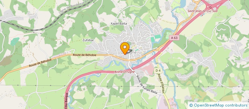 localisation de l'entreprise MONSIEUR JEREMY RICART  URRUGNE