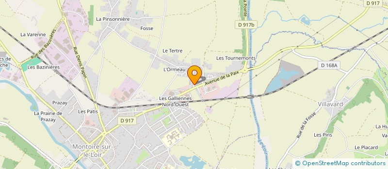 localisation de l'entreprise MONSIEUR JEREMY RIVARD  MONTOIRE-SUR-LE-LOIR