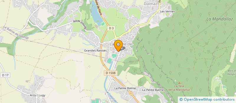 localisation de l'entreprise MONSIEUR JEREMY RIVIERE  LA BALME-DE-SILLINGY