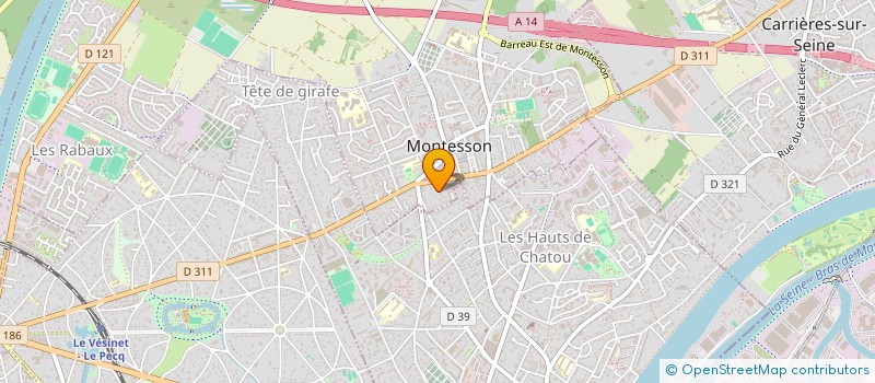 localisation de l'entreprise MONSIEUR JEREMY ROBERT  MONTESSON