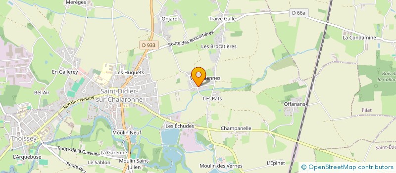 localisation de l'entreprise MONSIEUR JEREMY ROBESSON à SAINT-DIDIER-SUR-CHALARONNE
