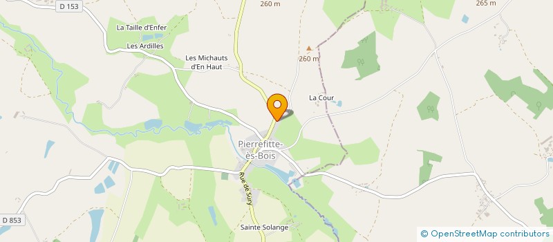 localisation de l'entreprise MONSIEUR JEREMY ROSIER à PIERREFITTE-ES-BOIS
