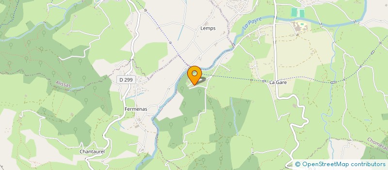 localisation de l'entreprise MONSIEUR JEREMY ROSSETTI  CHOMERAC