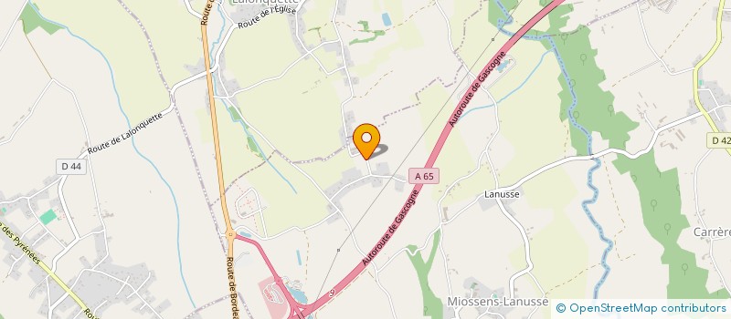 localisation de l'entreprise MONSIEUR JEREMY ROUCHOU  MIOSSENS-LANUSSE