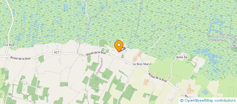 localisation de l'entreprise MONSIEUR JEREMY ROUSSEAU  CHATEAUNEUF