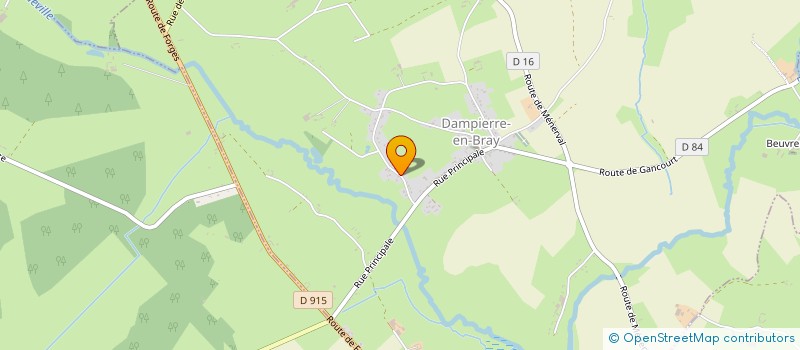 localisation de l'entreprise MONSIEUR JEREMY ROUSSELIN  DAMPIERRE-EN-BRAY