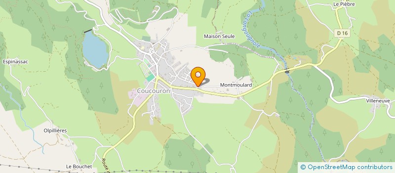 localisation de l'entreprise MONSIEUR JEREMY ROUX  COUCOURON