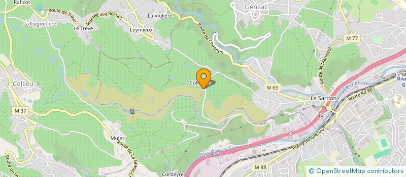 localisation de l'entreprise MONSIEUR JEREMY RUAT  GENILAC