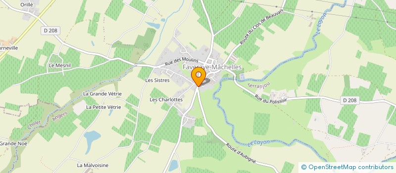 localisation de l'entreprise MONSIEUR JEREMY RUIZ  BELLEVIGNE-EN-LAYON