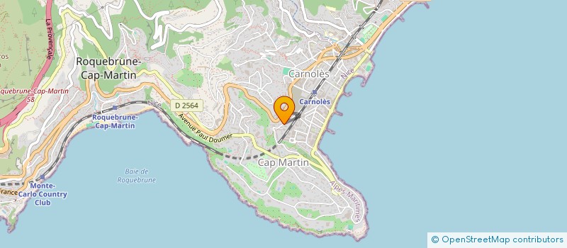 localisation de l'entreprise MONSIEUR JEREMY SABRAS à ROQUEBRUNE-CAP-MARTIN