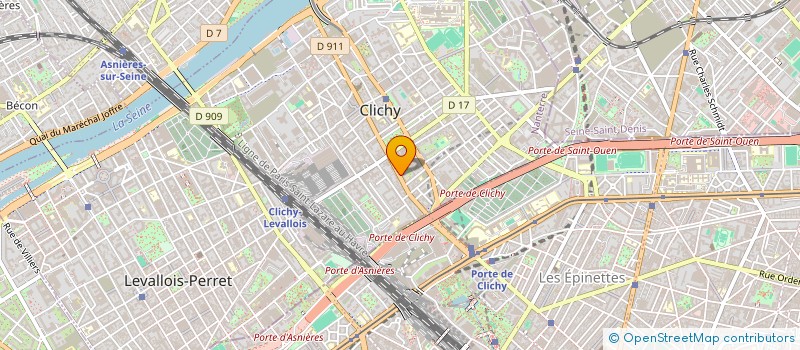 localisation de l'entreprise MONSIEUR JEREMY SAINTY  CLICHY
