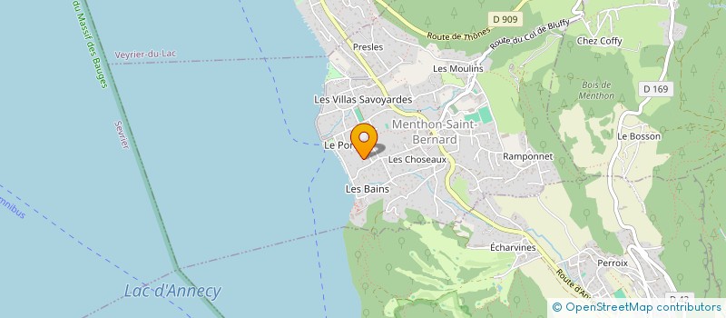 localisation de l'entreprise MONSIEUR JEREMY SALMON  MENTHON-SAINT-BERNARD