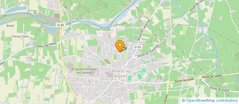 localisation de l'entreprise MONSIEUR JEREMY SANCHEZ  CAMARET-SUR-AIGUES