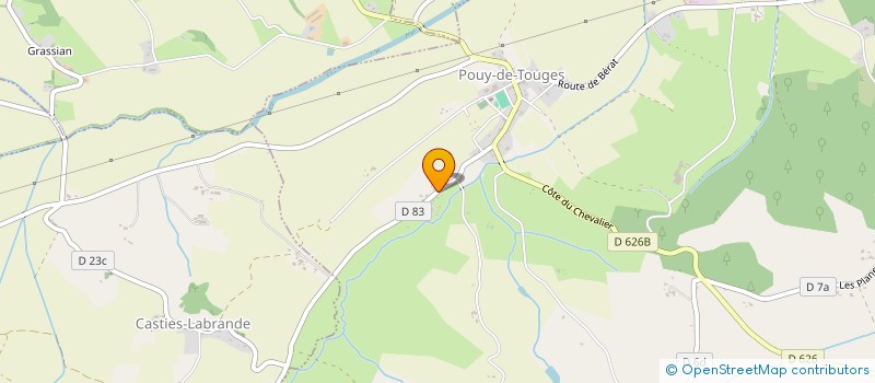 localisation de l'entreprise MONSIEUR JEREMY SAUT  POUY-DE-TOUGES