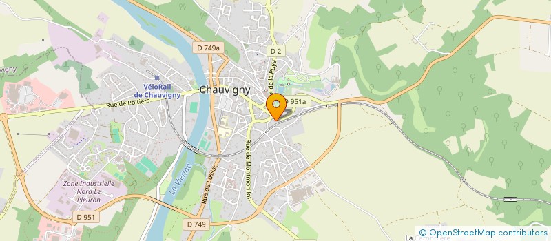 localisation de l'entreprise MONSIEUR JEREMY SAUVAGE à CHAUVIGNY