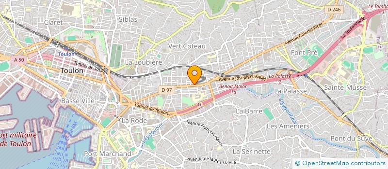 localisation de l'entreprise MONSIEUR JEREMY SAUVAGE  TOULON