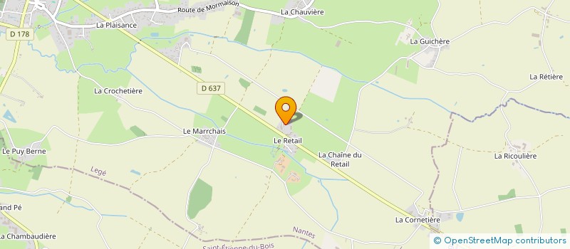 localisation de l'entreprise MONSIEUR JEREMY SAUVAGET  LEGE