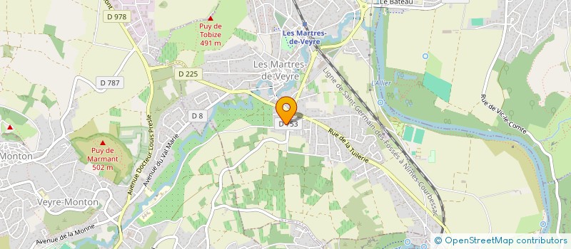 localisation de l'entreprise MONSIEUR JEREMY SENECHAL  LES MARTRES-DE-VEYRE