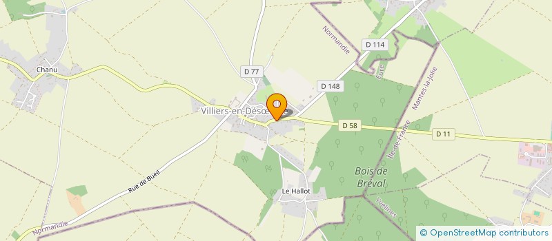 localisation de l'entreprise MONSIEUR JEREMY SERIEYS  VILLIERS-EN-DESUVRE