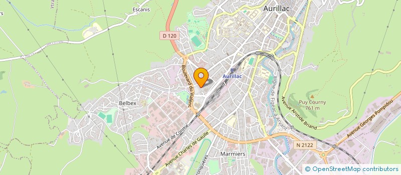 localisation de l'entreprise MONSIEUR JEREMY SERRES à AURILLAC