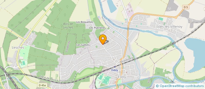 localisation de l'entreprise MONSIEUR JEREMY SIMON à ESBLY