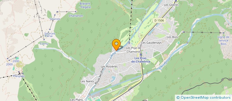 localisation de l'entreprise MONSIEUR JEREMY SIMOND  CHAMONIX-MONT-BLANC